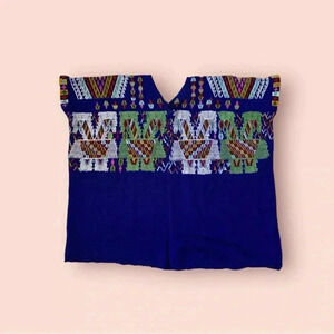 Beautiful Guatemalan huipil embroidered top